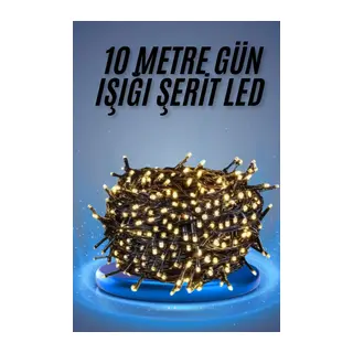 Led Işık Ağaç Süsleme Ampüllü Dekoratif Aydınlatma 10 Metre Gün Işığı