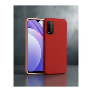 Xiaomi Redmi 9t Kılıf Nano İçi Kadife Silikon - Pudra