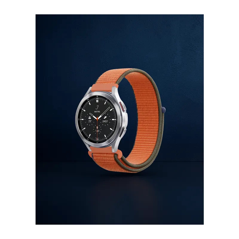 Watch 22mm Hasırlı Cırtcırtlı Kordon - Turuncu