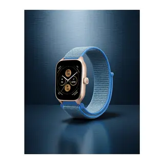 Samsung Watch 22mm Hasırlı Cırtcırtlı Kordon - Turkuaz