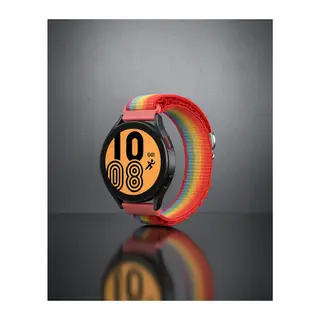 Samsung Watch 20mm Kr410 Kumaş Kordon - Gökkuşağı 1