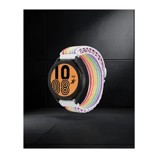 Samsung Watch 22mm Kr410 Kumaş Kordon - Gökkuşağı