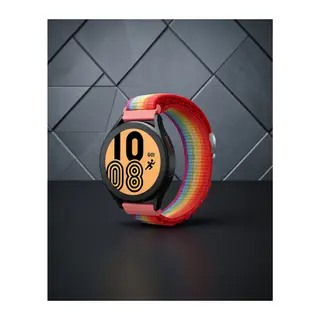 Samsung Watch 22mm Kr410 Kumaş Kordon - Gökkuşağı 1