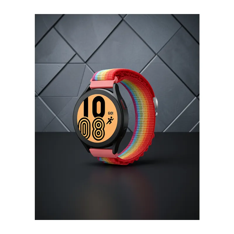 Watch 22mm Kr410 Kumaş Kordon - Gökkuşağı 1