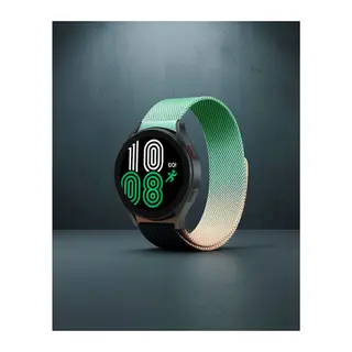 Samsung Watch 22mm Metal Mıknatıslı Kordon - Turuncu Yeşil