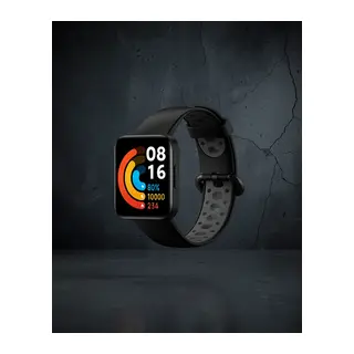 Xiaomi Redmi Watch 2 Spor Delikli Kordon - Siyah-gri