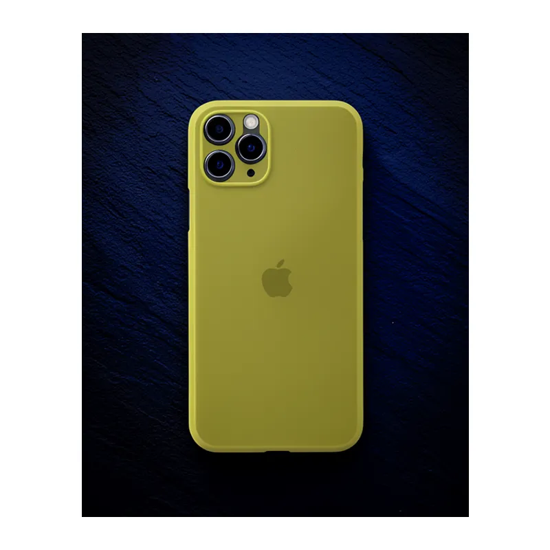 Apple İphone 11 Pro Max Kılıf Pp Ultra İnce Kapak - Sarı