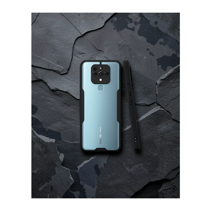 Tecno Camon 16 Kılıf Platin Silikon - Siyah