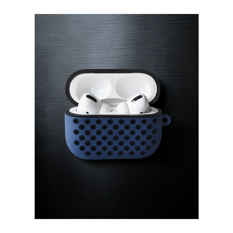 Apple Airpods Pro 2 (2.nesil) Spor Delikli Kılıf - Lacivert-siyah