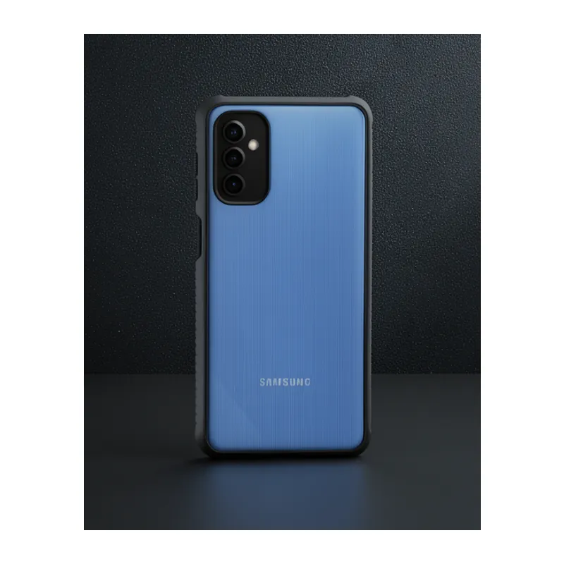 Samsung Galaxy M52 5g Kılıf Miami Şeffaf Silikon - Siyah