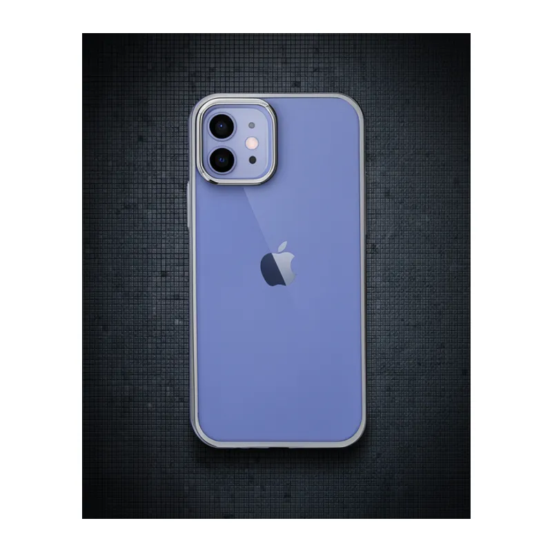 Apple İphone 12 Kılıf Element Silikon - Gümüş