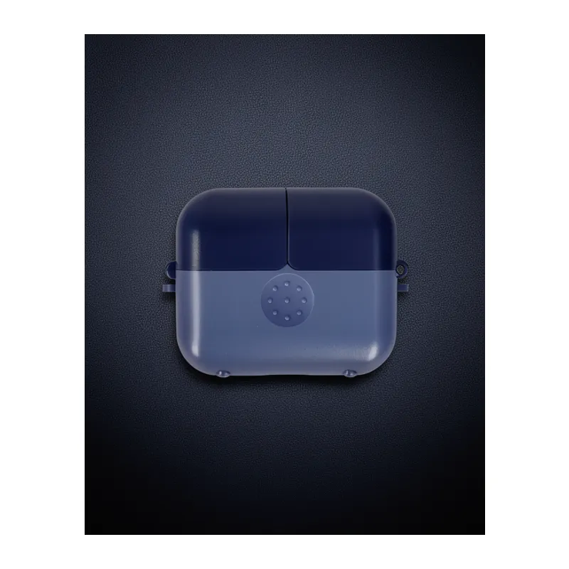 Apple Airpods 3 (3.nesil) Basmalı Kılıf - Mavi-lacivert