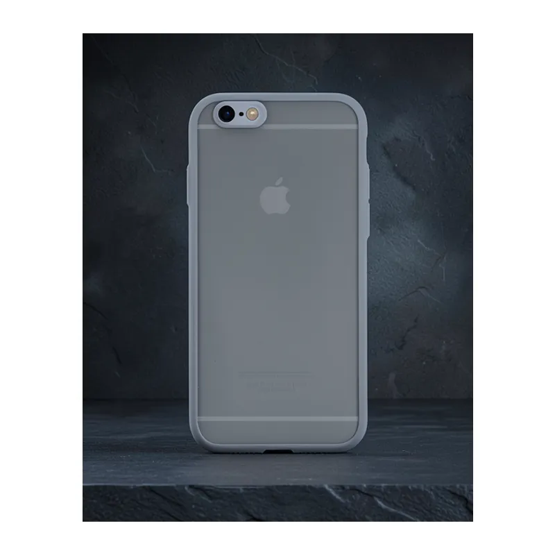 Apple İphone 6 Kılıf Montreal Silikon Kapak - Gri