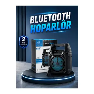 15W Güçlü Ses Çıkışlı Bluetooth Hoparlör FM Radyo ve Mikrofon Destekli