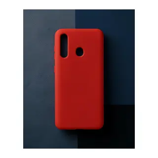 Samsung Galaxy M40 Kılıf Nano İçi Kadife Silikon - Kırmızı