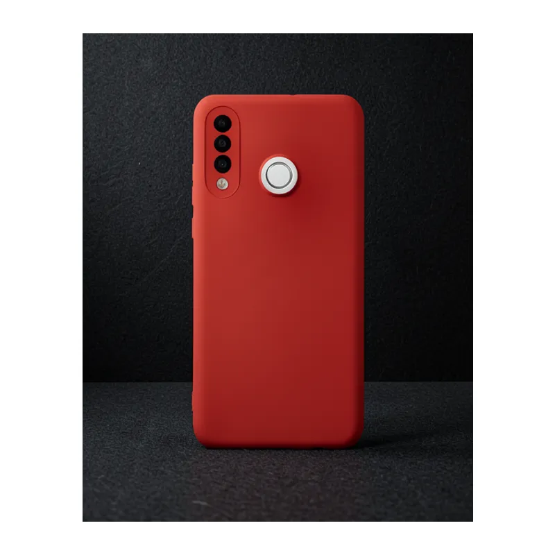 Huawei P30 Lite Kılıf Nano İçi Kadife Silikon - Kırmızı