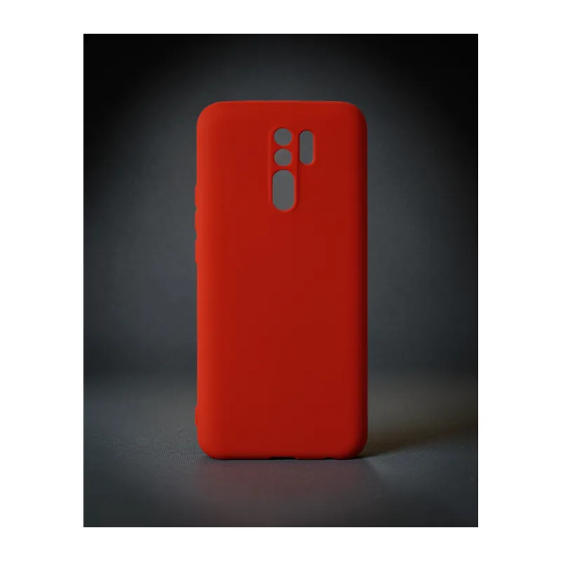 Xiaomi Redmi 9 Kılıf Nano İçi Kadife Silikon - Kırmızı