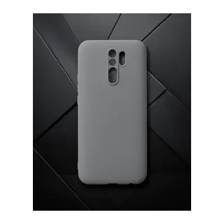 Xiaomi Redmi 9 Kılıf Nano İçi Kadife Silikon - Gri