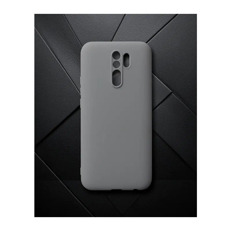 Xiaomi Redmi 9 Kılıf Nano İçi Kadife Silikon - Gri