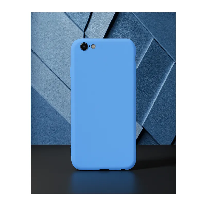 Apple İphone 6 Plus Kılıf Nano İçi Kadife Silikon - Mavi