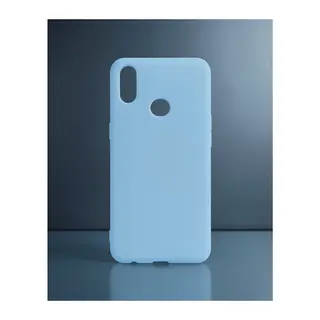 Samsung Galaxy A10S Kılıf Nano İçi Kadife Silikon - Mavi