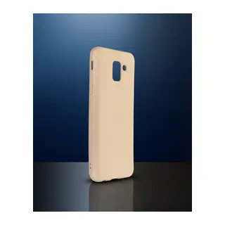 Samsung Galaxy J6 Kılıf First Silikon - Gold