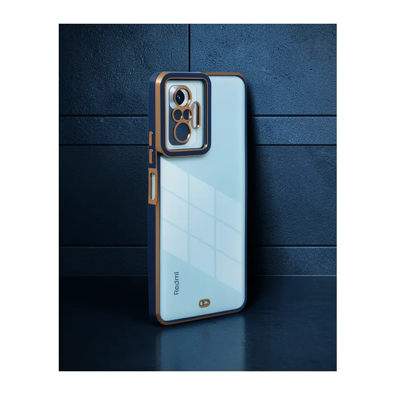Xiaomi Redmi Note 10 Pro Kılıf Liva Lens Silikon - Mavi
