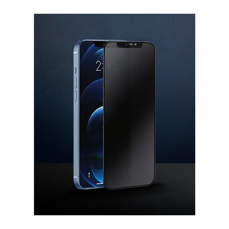 iPhone 14 - 3D Antistatik Hayalet Cam Ekran Koruyucu - Siyah