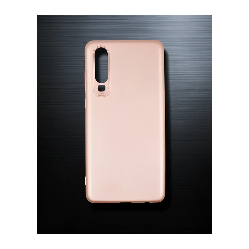 Huawei P30 Kılıf First Silikon - Rose Gold