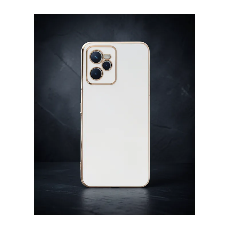 Realme C35 Kılıf Volet Silikon - Beyaz
