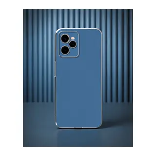 Realme C35 Kılıf Volet Silikon - Mavi