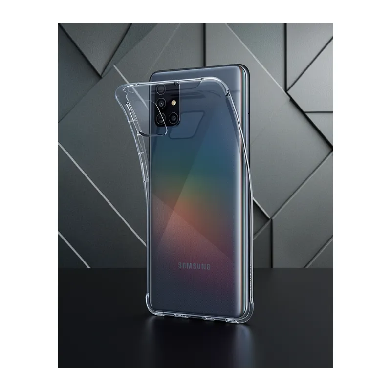 Samsung Galaxy A51 Kılıf Lüx Şeffaf Silikon
