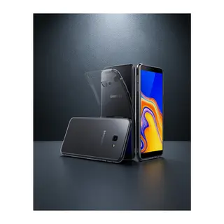 Samsung Galaxy J4 Plus Kılıf Lüx Şeffaf Silikon - Şeffaf