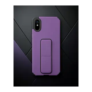 Xiaomi Redmi 9a Kılıf Mega Standlı Silikon - Mor