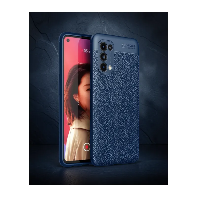 Oppo Reno 5 Kılıf Auto Focus Kapak - Lacivert