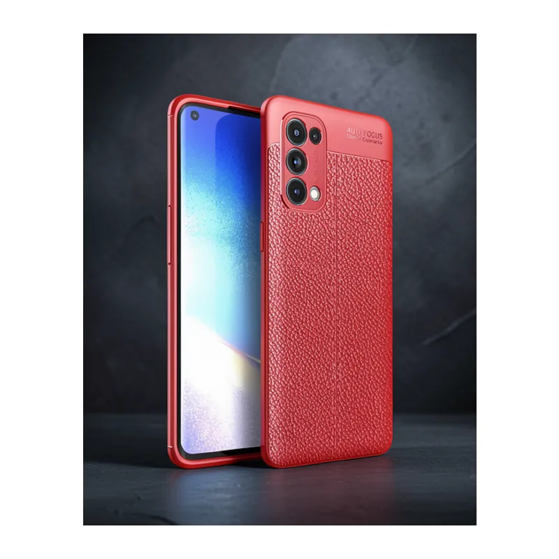Oppo Reno 5 Pro Kılıf Auto Focus Kapak - Kırmızı