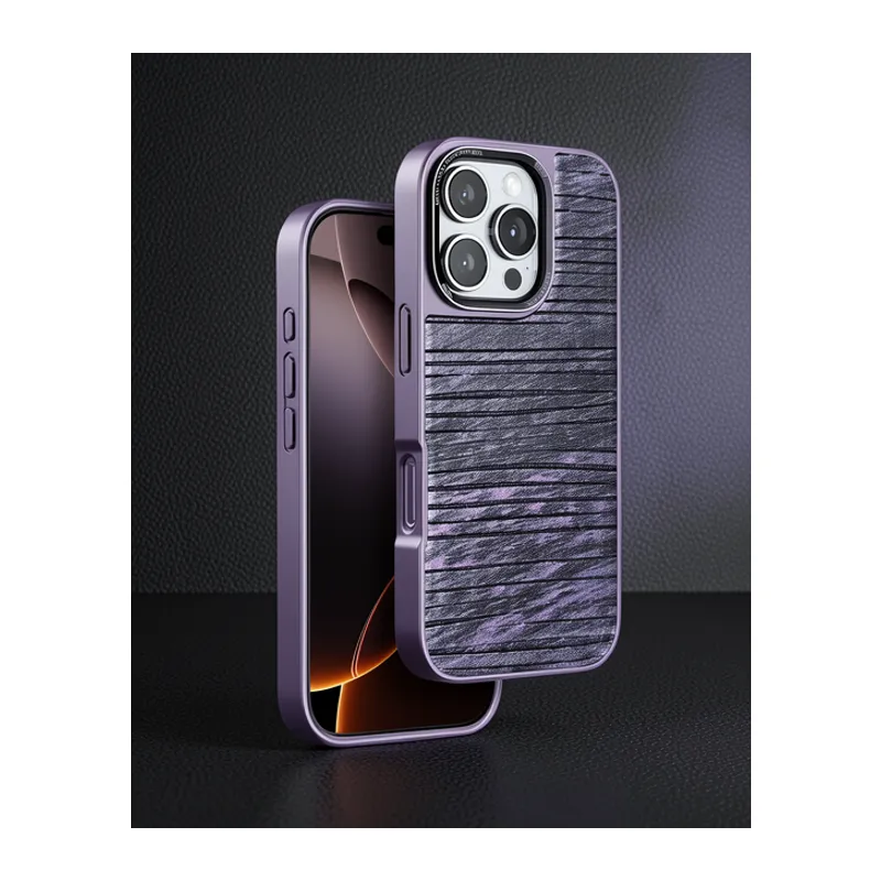 Venco Apple İphone 16 Pro Wave Kapak - Derin Mor