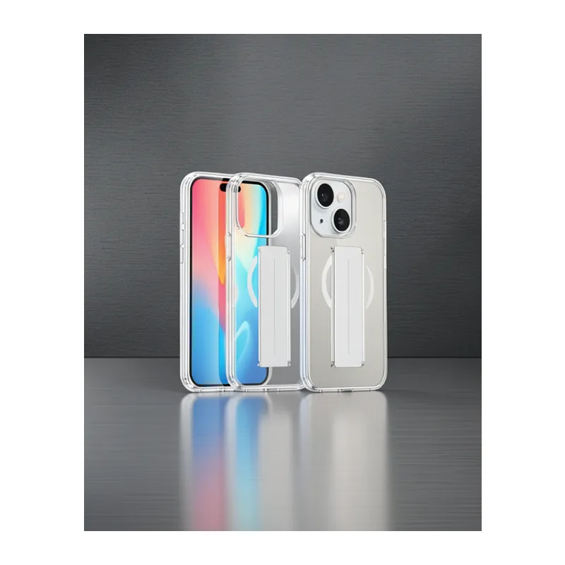 Joko Apple İphone 15 Kılıf Alfa Magsafe Standlı Kapak - Şeffaf