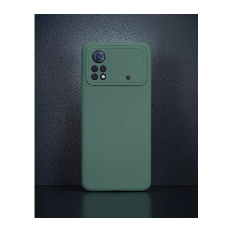 Xiaomi Poco X4 Pro 5g Kılıf Nano İçi Kadife Silikon - Koyu Yeşil
