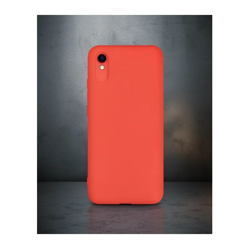 Xiaomi Redmi 9a Kılıf Nano İçi Kadife Silikon - Turuncu
