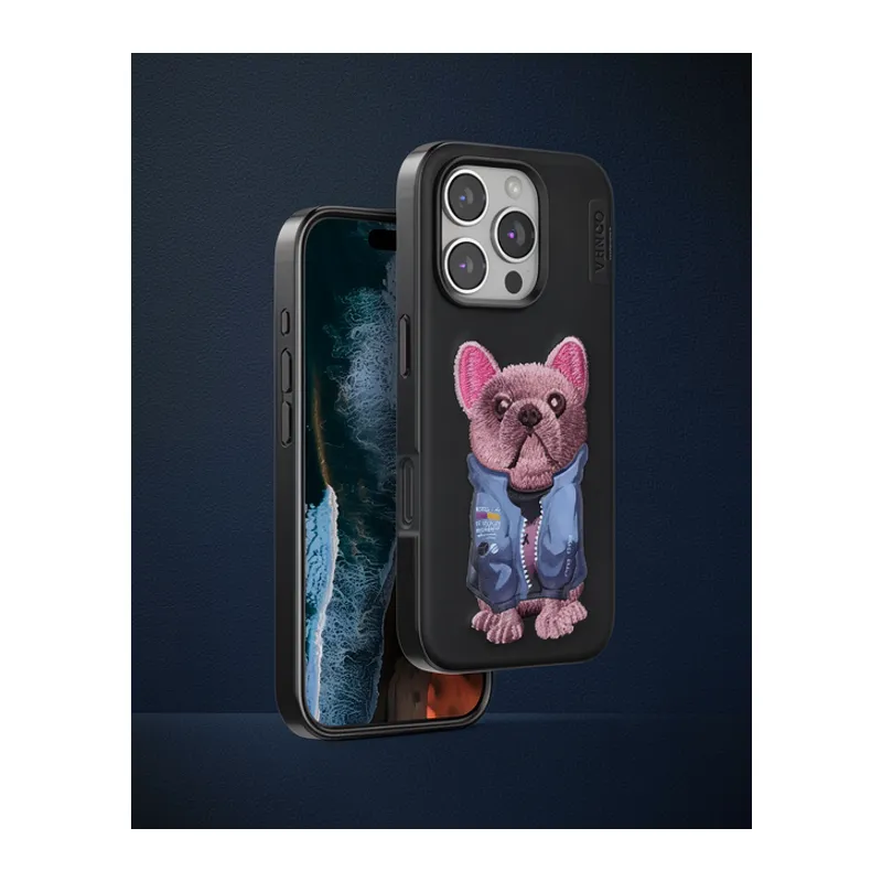 Venco Apple İphone 16 Pro Max Cute Desenli Kapak - Siyah