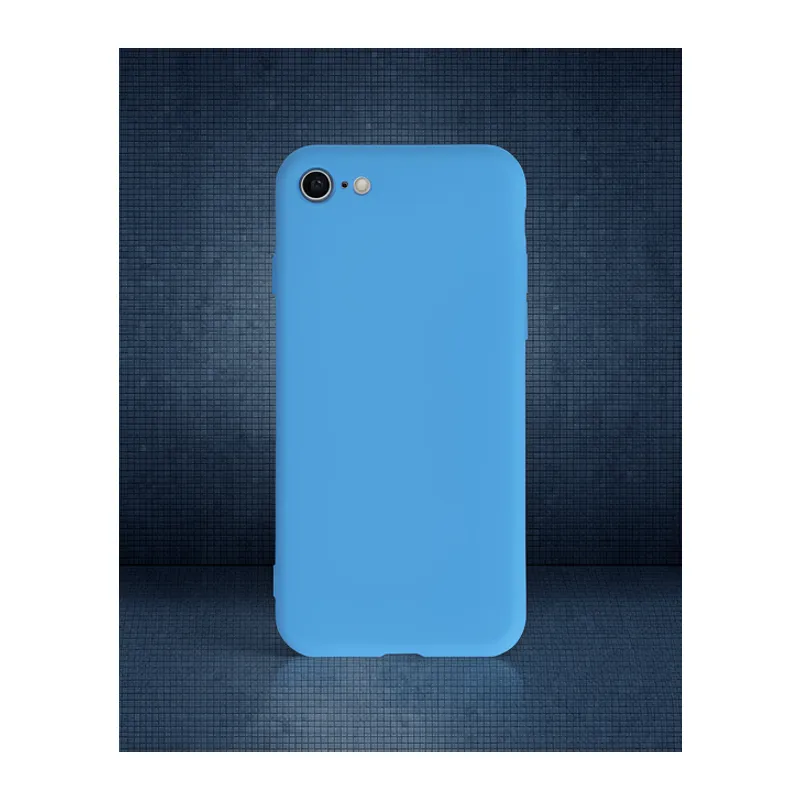 Apple İphone 7 Kılıf Nano İçi Kadife Silikon - Mavi