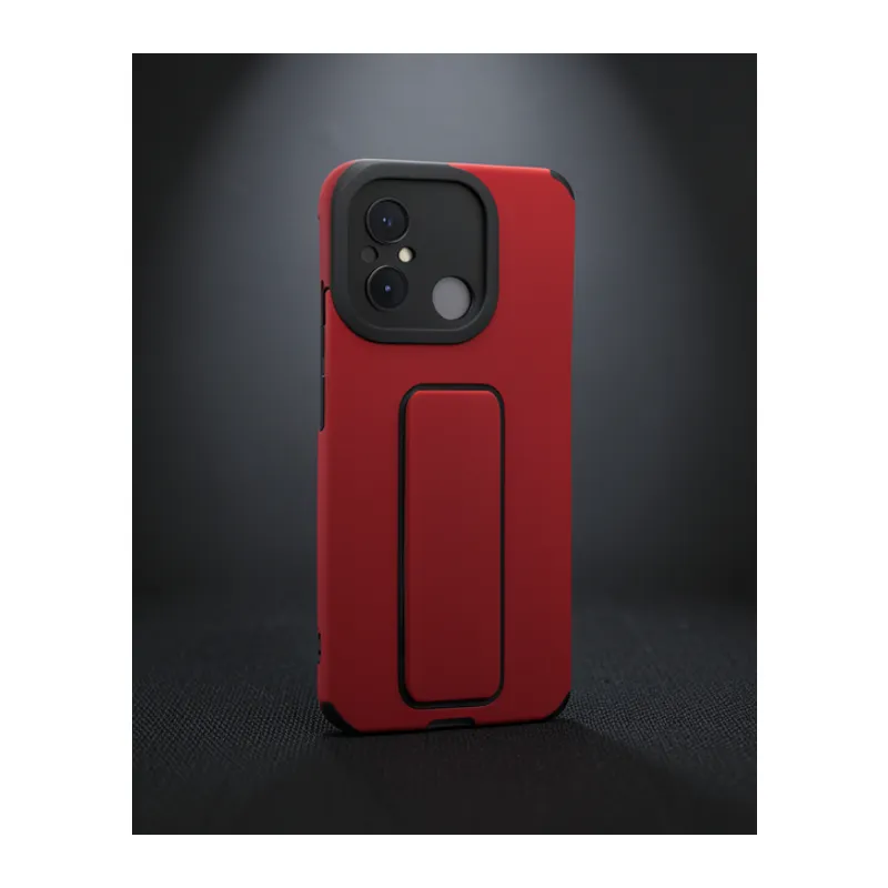 Xiaomi Redmi 12c Kılıf Mega Standlı Silikon - Yeşil