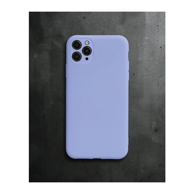 Apple İphone 11 Pro Max Kılıf Nano İçi Kadife Silikon - Lila