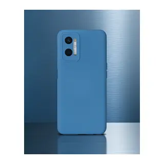 Oppo A96 Kılıf Nano İçi Kadife Silikon - Mavi