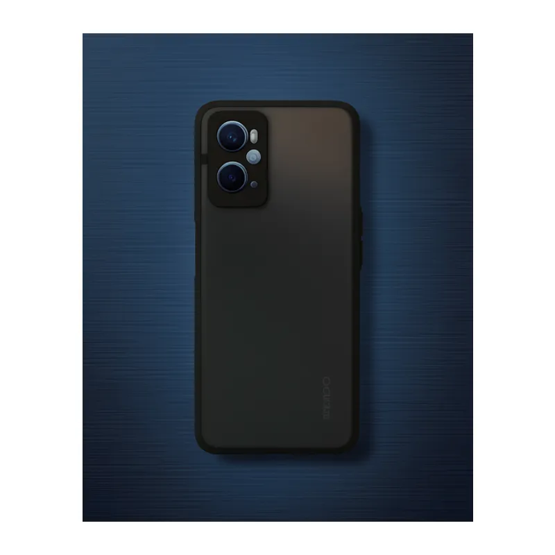 Oppo A96 Kılıf Montreal Silikon Kapak - Siyah