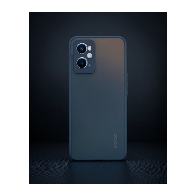 Oppo A96 Kılıf Montreal Silikon Kapak - Lacivert