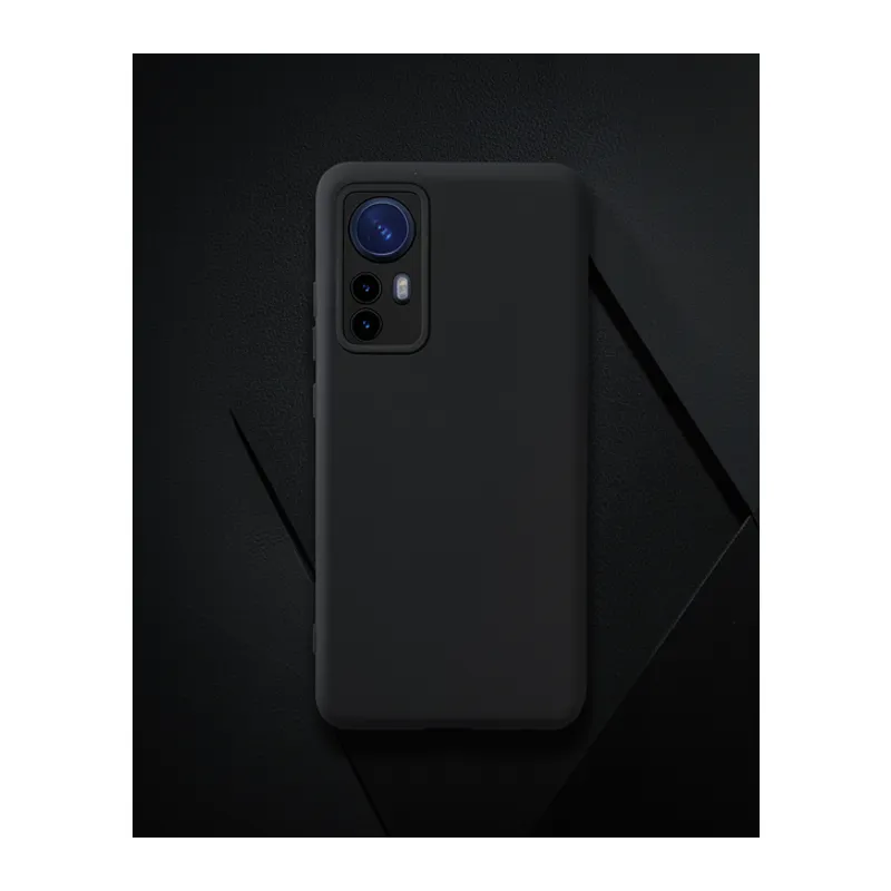 Xiaomi Mi 12 Kılıf Nano İçi Kadife Silikon - Siyah