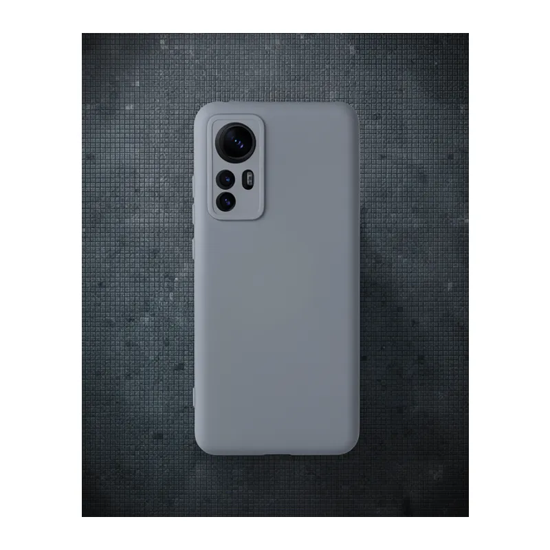 Xiaomi Mi 12 Kılıf Nano İçi Kadife Silikon - Gri