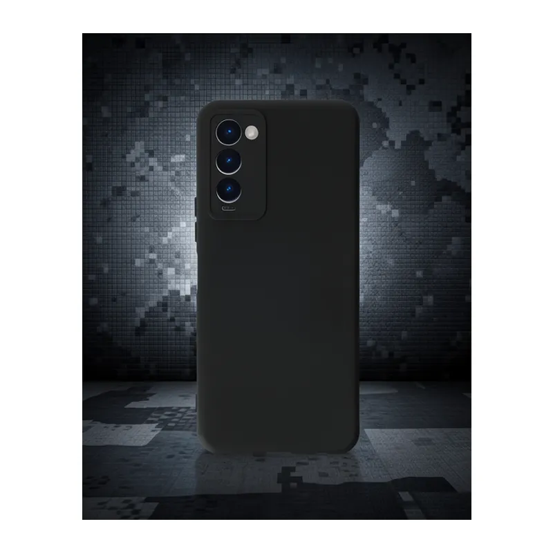 Tecno Camon 18 Kılıf Nano İçi Kadife Silikon - Siyah